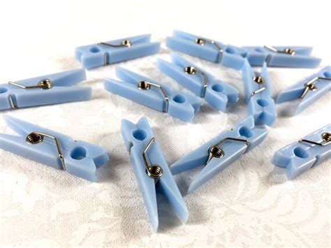 100 Miniature Clothes Pins For Baby Shower Or Gender Reveal