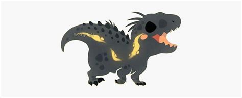 Dino Dinosaur Black Cute Little Freetoedit Kawaii Indoraptor