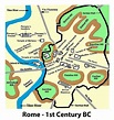 Ancient rome map, Rome map, Rome history