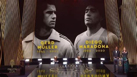 El Homenaje A Diego Maradona En La Gala Del Balón De Oro Y Las Emotivas Palabras De Lionel Messi