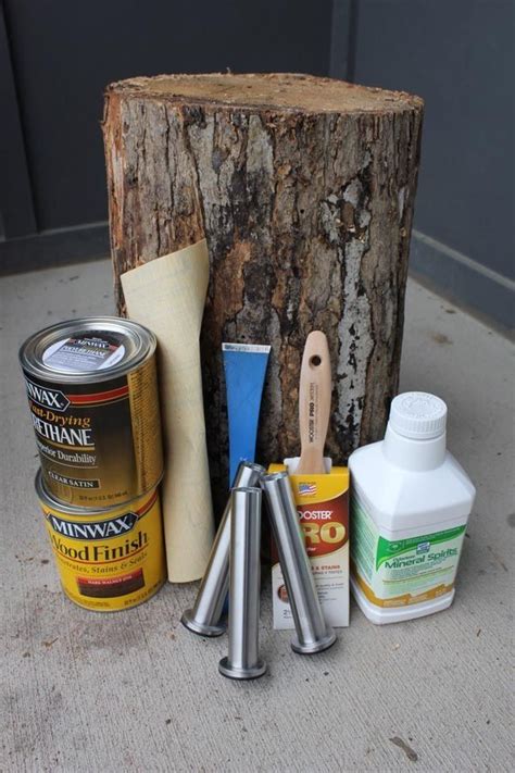 Good Instructions And Pictures For How To Create A Tree Stump Table
