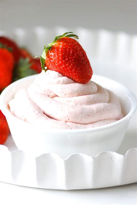 How To Make Strawberry Whipped Cream At Home On The Prairie