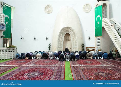 Afternoon Prayer In Mosque Editorial Stock Photo Image Of Architecture