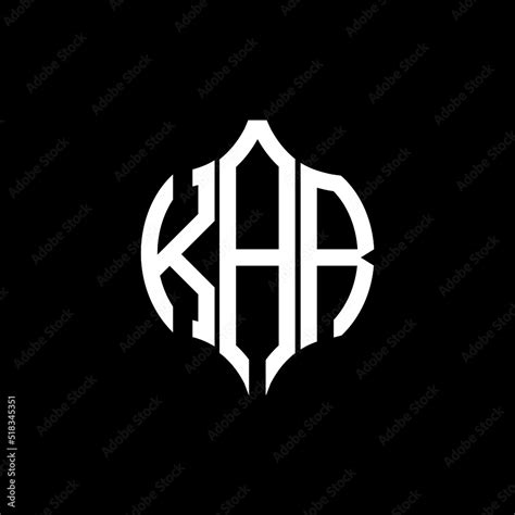 Kar Letter Logo Kar Best Black Background Vector Image Kar Monogram