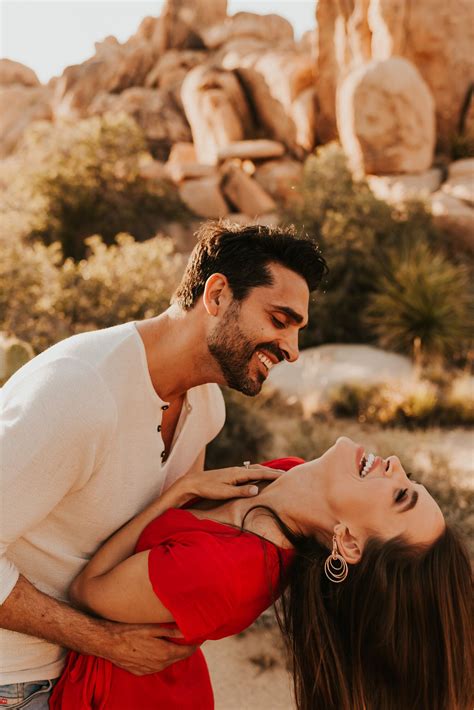 Joshua Tree Engagement Session — California Elopement Photographer Pre Wedding Poses Wedding