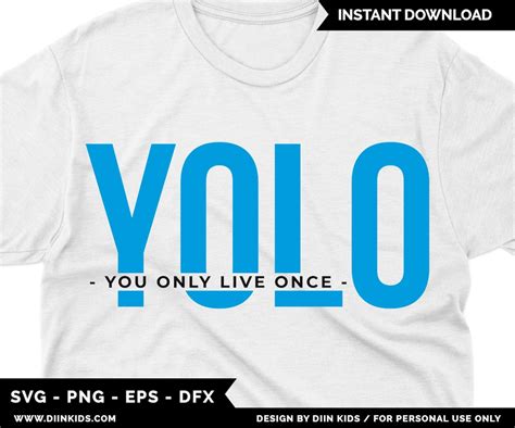 Yolo Svg You Only Live Once Svg Graphic Overlay Funny Svg Etsy Canada