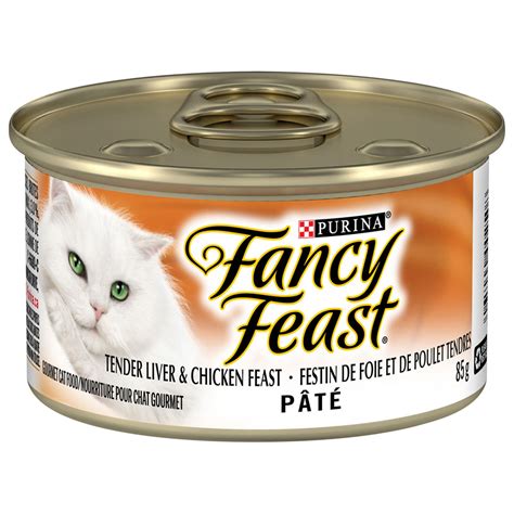 Fancy feast creates gourmet flavours to offer a range of cat food that will delight your cat. Fancy Feast Pate Tender Liver & Chicken Feast Wet Cat Food ...