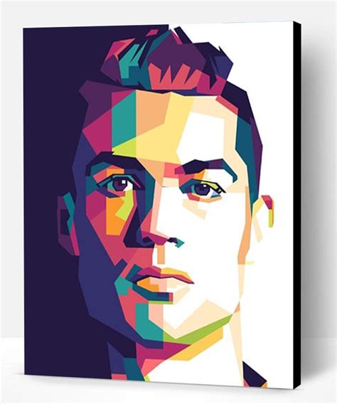 Cristiano Ronaldo On Pop Art People Paint By Numbers Paint By
