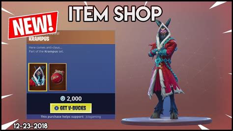 Latest 5 days of the shop. *NEW* KRAMPUS Christmas Skin - Fortnite Item shop ...