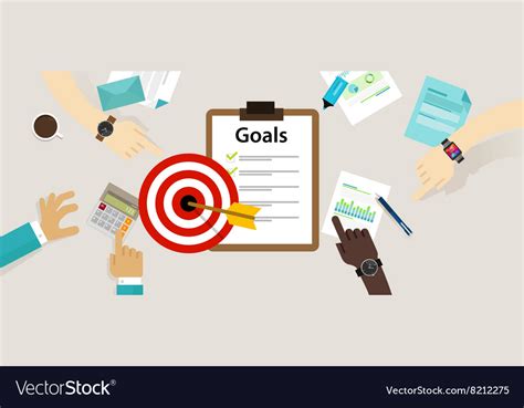 Target Goals Icon Success Business Strategy Vector Image