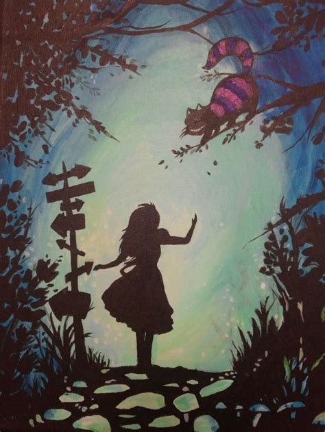 Alice In Wonderland Easy Canvas Paintings Alice In Wonderland