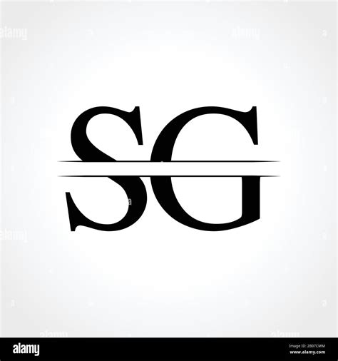 Initial Letter Sg Logo Design Vector Template Sg Letter Logo Design
