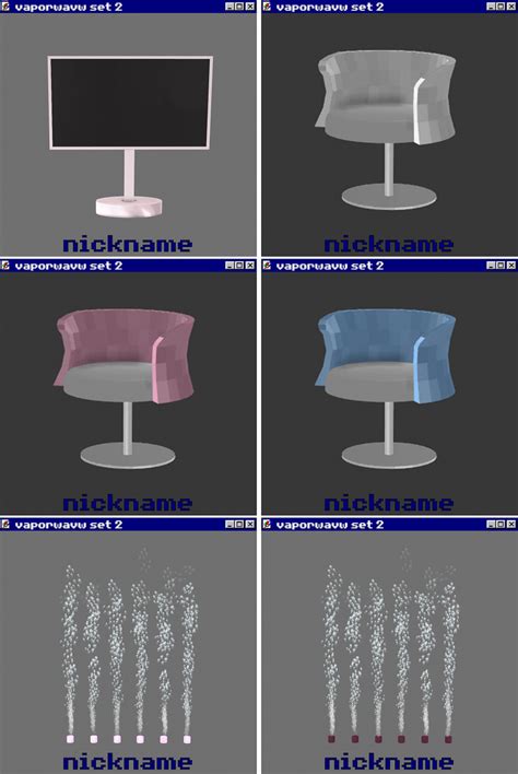 Vaporwave Set 2 Give Me A Nickname On Patreon Bubble Wall Sims 4