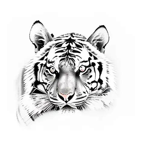 New School Tiger Tattoo Idea Blackink Ai