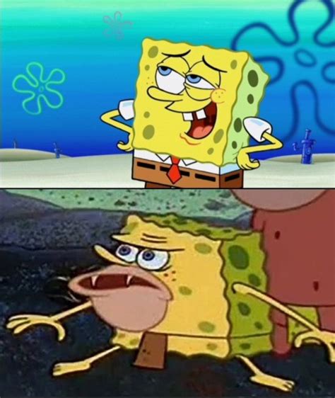 Create Meme Spongebob Stone Age Primitive Spongebob Meme Meme