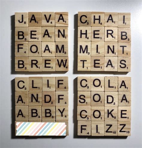 How To Make Scrabble Tile Diy Coasters Green With Decor Artofit