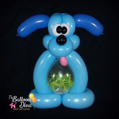 Blue Dog Balloon Belly Buddy Party Favor Balloons Twisting Balloons