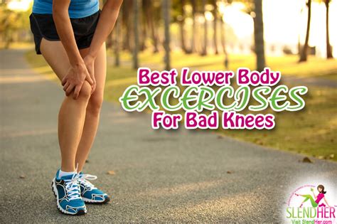 best lower body exercises for bad knees slendher