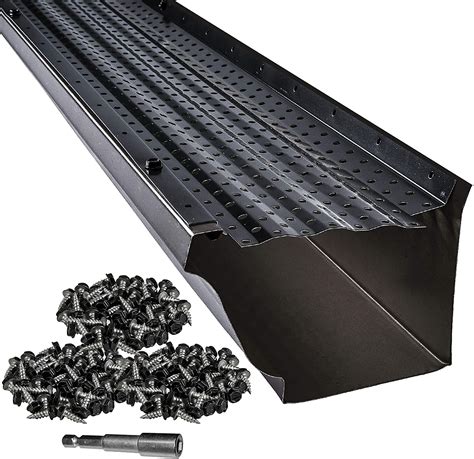 Check spelling or type a new query. LeafTek 6" x 100' Gutter Guard Leaf Protection in Black | DIY Premium Contractor Grade 35 Year ...