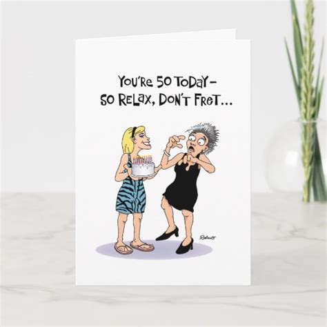 Funny 50th Birthday Card For Female Au