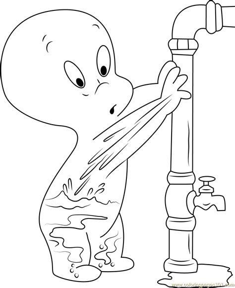 Casper Coloring Page For Kids Free Casper Printable Coloring Pages