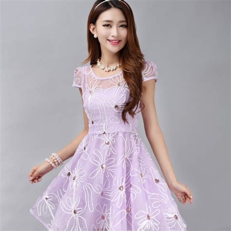 Plus Size Women Clothing Dress 2016 Summer Korean Vestidos Embroidery