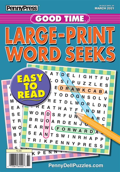 Word Seeksearch Subscriptions Penny Dell Puzzles