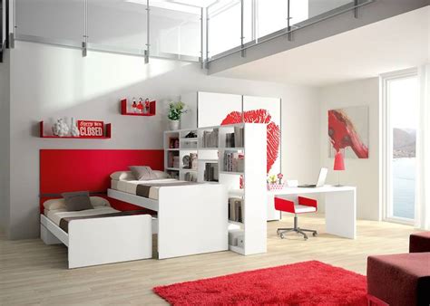 Make your office smart with the ability to convert into a bedroom by simply lowering your wall bed desk. 10 Space-Saving Bedroom Furniture Ideas by Tumidei Spa