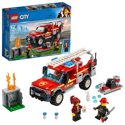 Lego City Fire Chief Response Truck Building Set With Toy Firetruck And