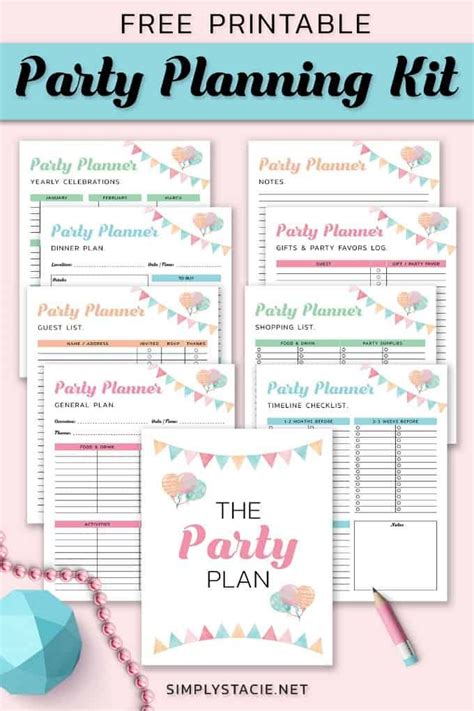 Party Planner Printable Artofit
