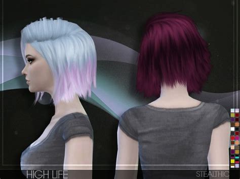 Stealthic High Life Female Hair The Sims 4 Catalog