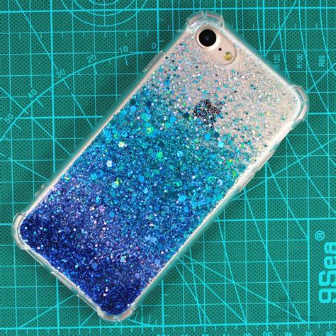 Ocean Blue Teal Sparkle Glitter Case Cover Iphone 13 Pro Max Etsy
