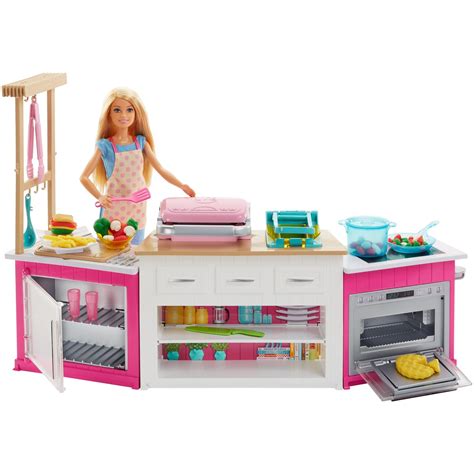 Barbie Ultimate Kitchen Cooking And Baking Playset With Chef Doll
