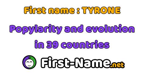 First Name Tyrone Popularity Evolution And Trend