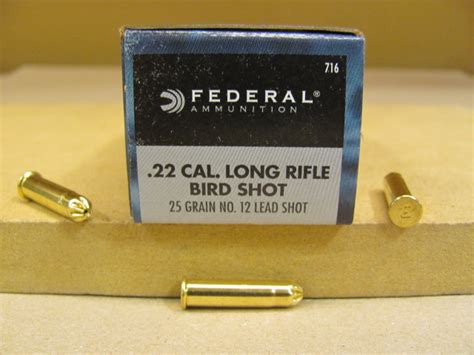 50 Round Box Federal 22 Lr Cal Long Rifle Bird Shot 25