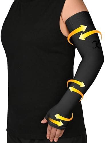 Keking Lymphedema Compression Arm Sleeve With Gauntlet For