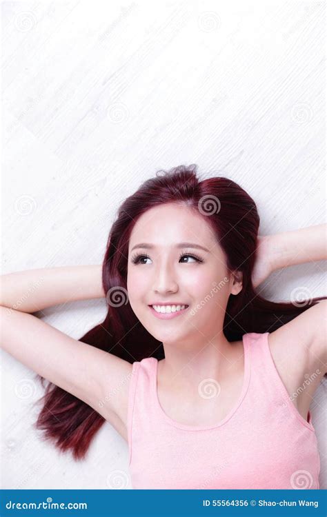 Charming Woman Smile Face Stock Photo Image Of Chinese 55564356