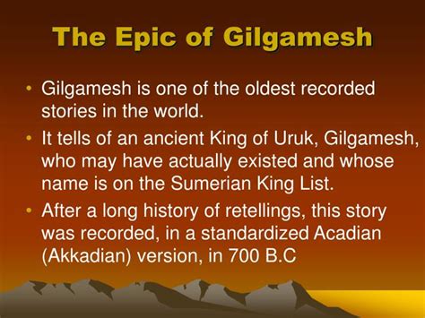 Ppt The Epic Of Gilgamesh Powerpoint Presentation Free Download Id