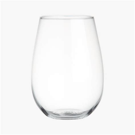 true stemless wine glass cb2