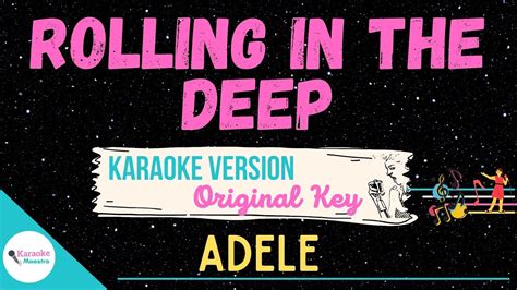 Rolling In The Deep Karaoke ♫ By Adele Youtube