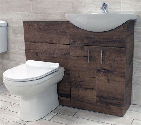 Trafalgar 1200 double soft close drawer grove grey vanity unit lucido white classic 1200mm bathroom cove large crosswater zion wide floor 1500 marlborough freestanding single. 1050mm Walnut Oak Finish Bathroom Furniture Vanity Set ...