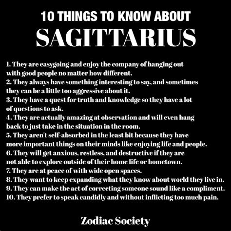 10 Things To Know About Sagittarius Zodiacsociety Zodiac Sagittarius