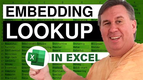 Embedding Lookup Learn Excel From Mrexcel Podcast Youtube