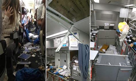Flight From Hell Fifteen Injured And Cabin Left In Disarray After