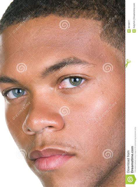 African American Male Portrait Stock Image Image Of Eyes Male 8616877