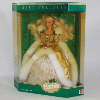 Mattel Barbie Doll Special Edition Happy Holidays Non Mint