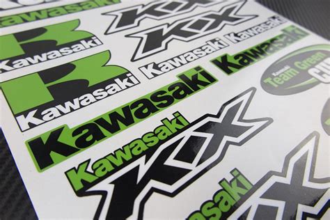 Kawasaki Kx Universal Logo Decals Kit Moto