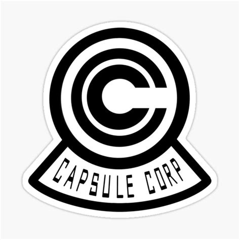 Capsule Corp Logo Sticker For Sale By Saxonthecity Redbubble