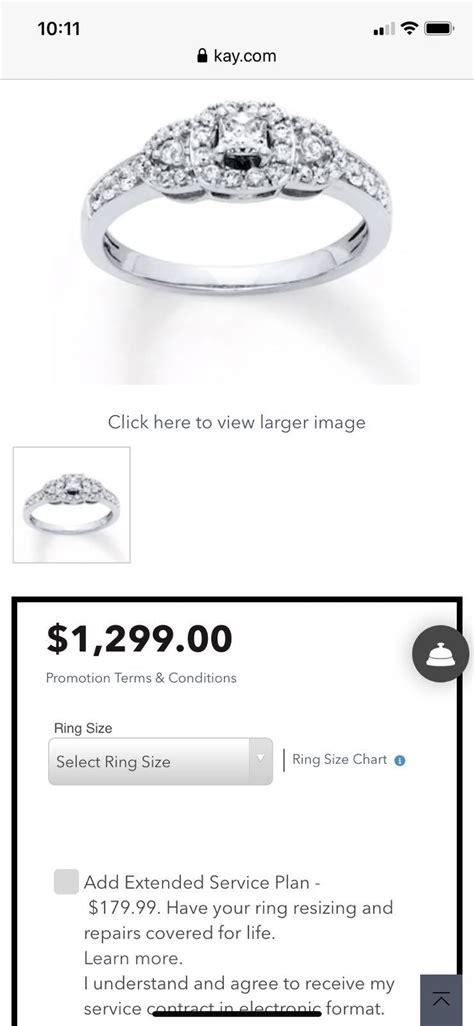 Ring Size Chart Printable Kay Jewelers