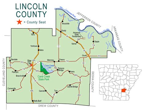 Zz Lincoln County Map Encyclopedia Of Arkansas